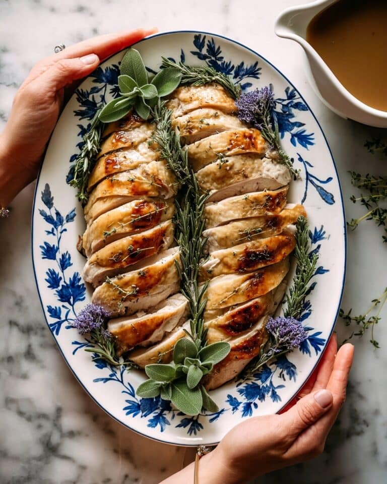 Roasted Turkey Breast with Herb Butter and Rich Pan Gravy Recipe