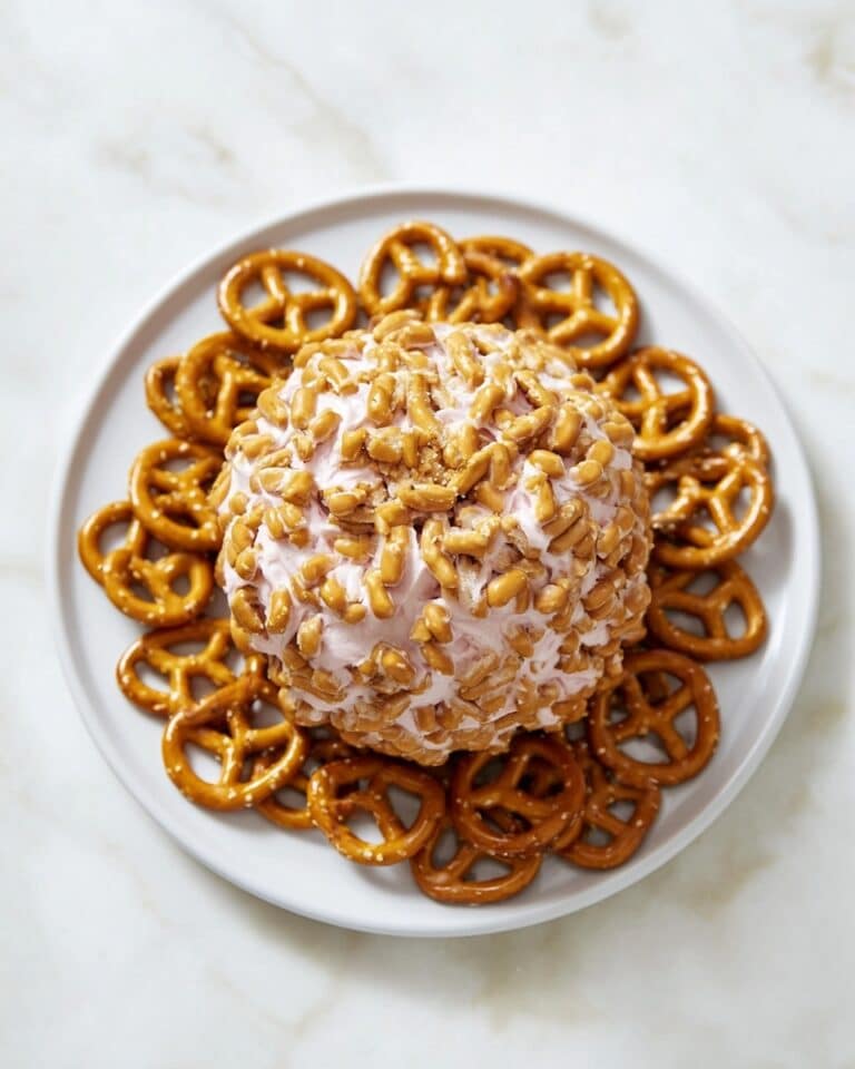 Strawberry Pretzel Cheesecake Cheeseball Recipe