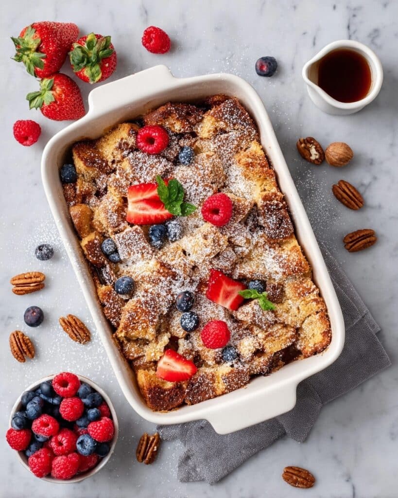 Upside-Down Orange Caramel Pecan French Toast Bake Recipe