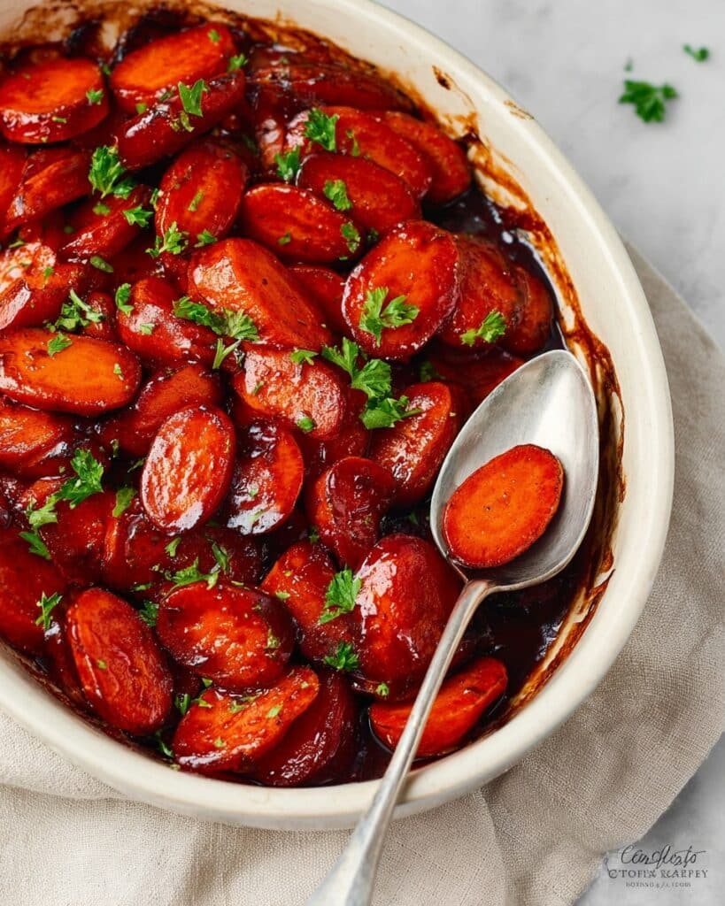 Honey-Orange Glazed Carrots with Herb Dressing Recipe