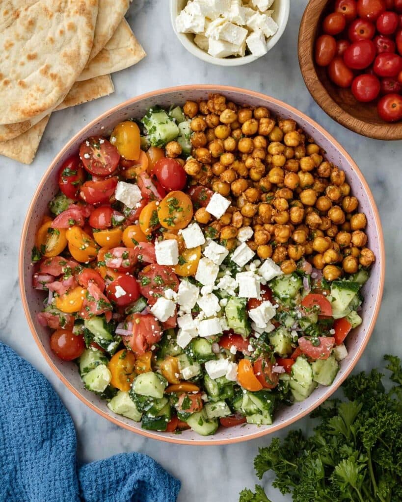 Crispy Chickpea Salad Recipe