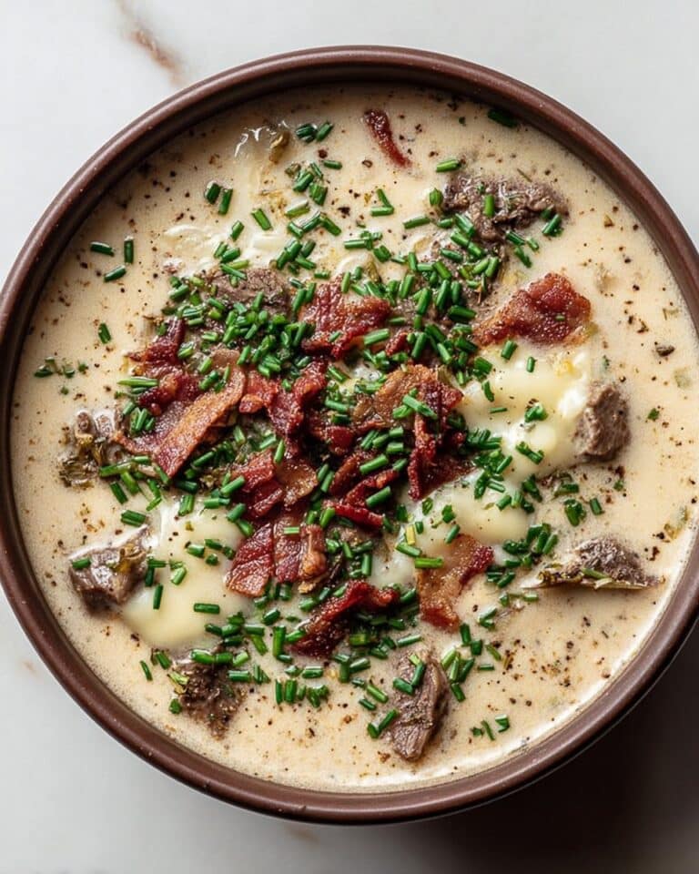 Homemade Cheesesteak Soup Recipe