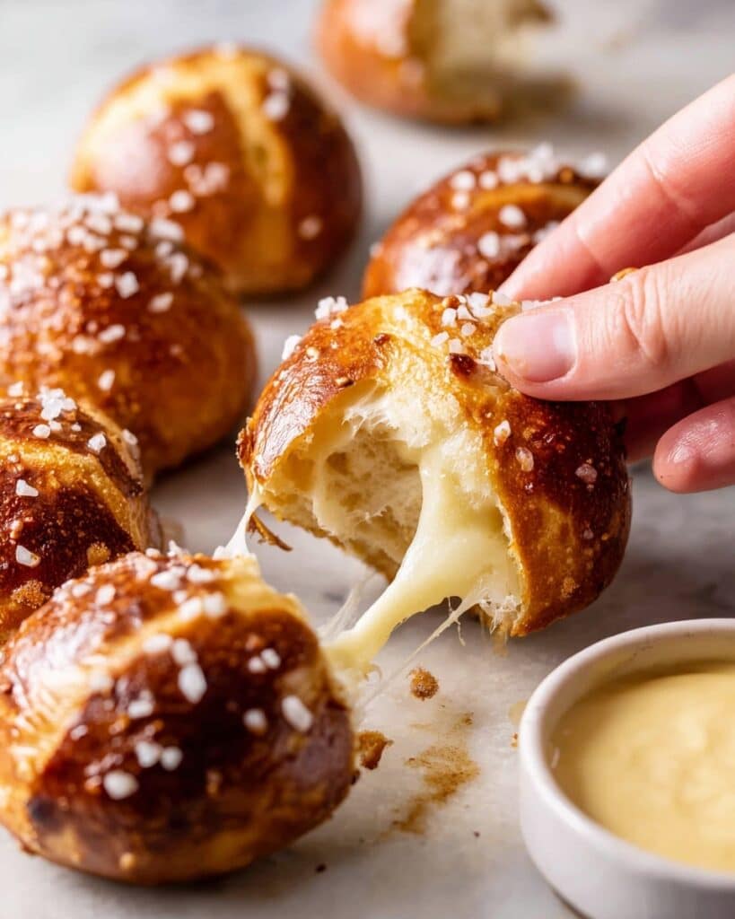 Cheese Pretzel Bites Recipe