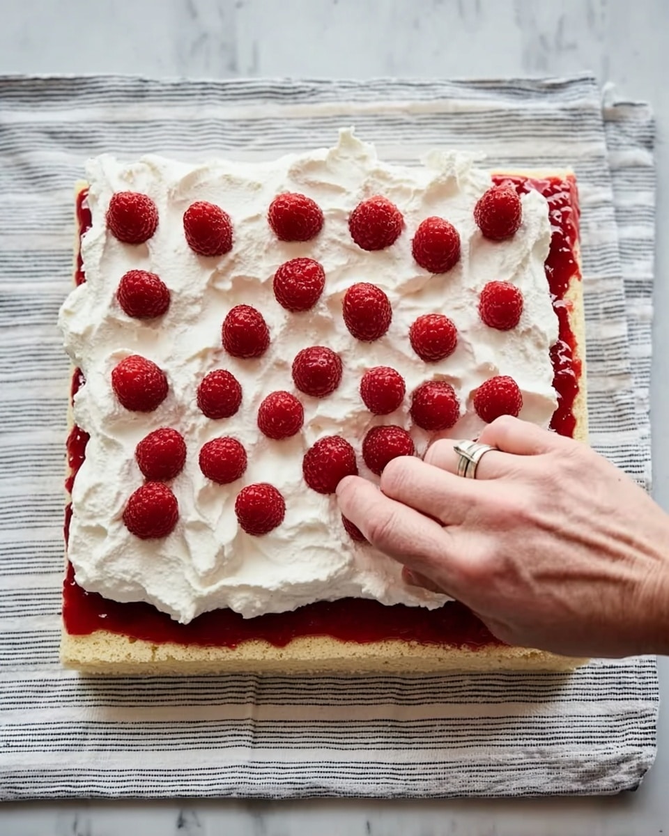 Christmas Raspberry Cake Roll: Festive Holiday Dessert Delight