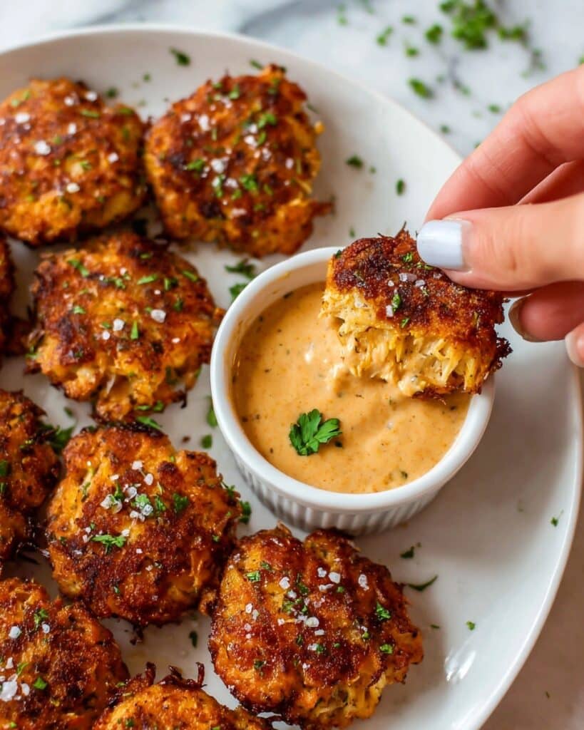 Crispy Pan Fried Salmon Croquettes with Remoulade Sauce Recipe