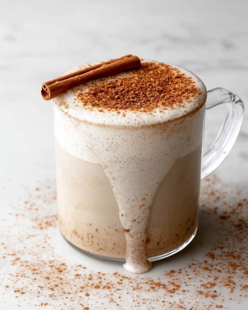 Chamomile Tea Latte with Spiced Vanilla Foam Recipe