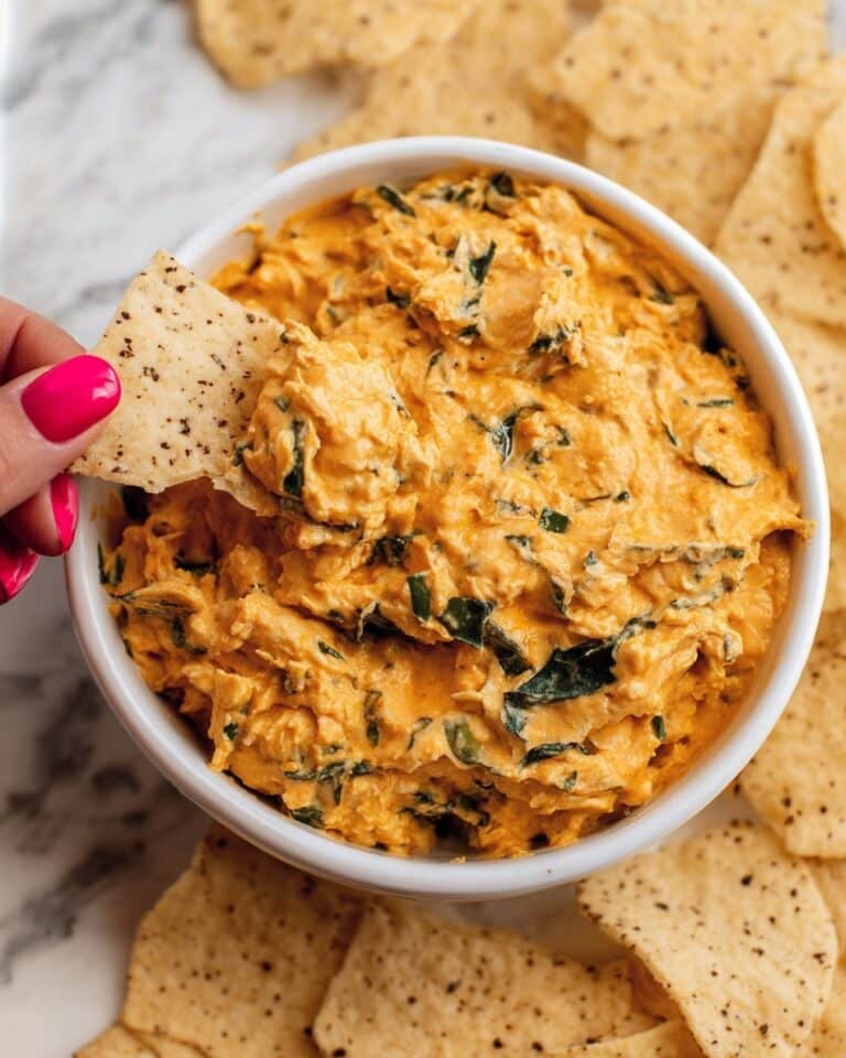 Buffalo Chicken Spinach Dip Recipe