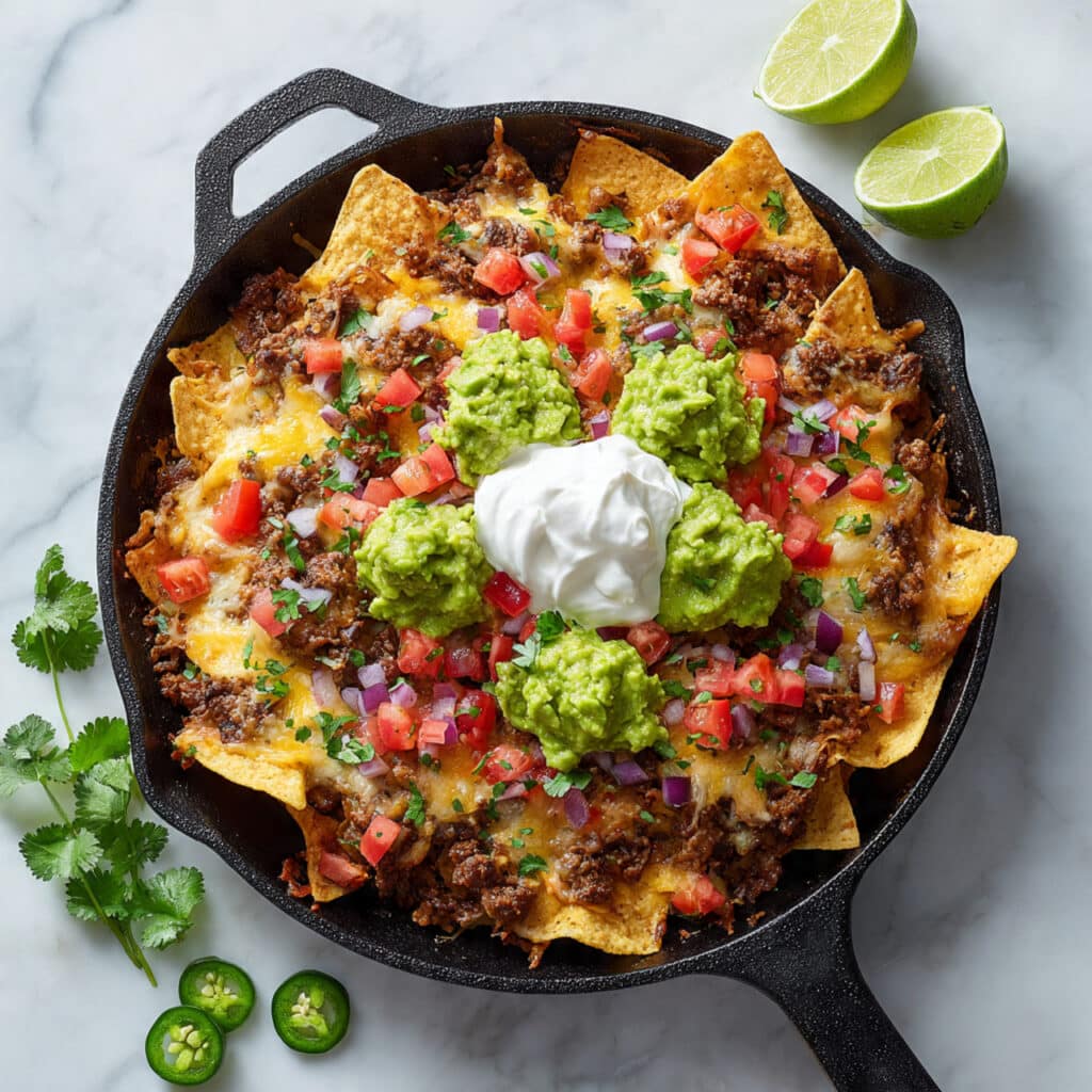 The BEST Loaded Chicken Nachos Recipe