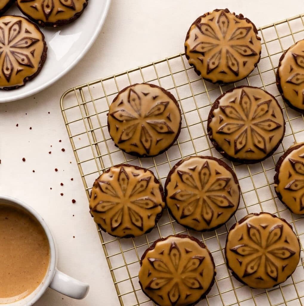 Stamped Chocolate Espresso Cookies Recipe