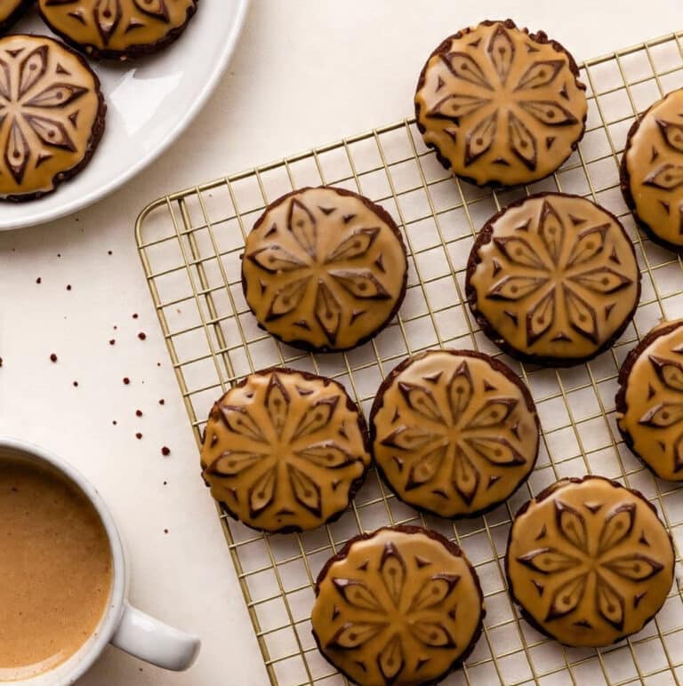 Stamped Chocolate Espresso Cookies Recipe