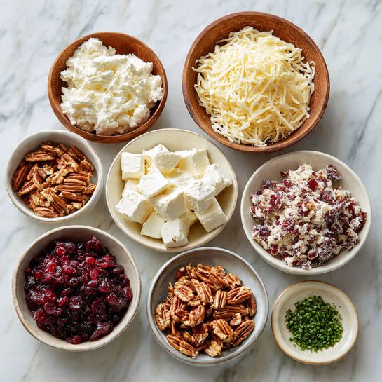Homemade Cranberry Pecan Cheese Ball Bites Recipe - Recipe Image