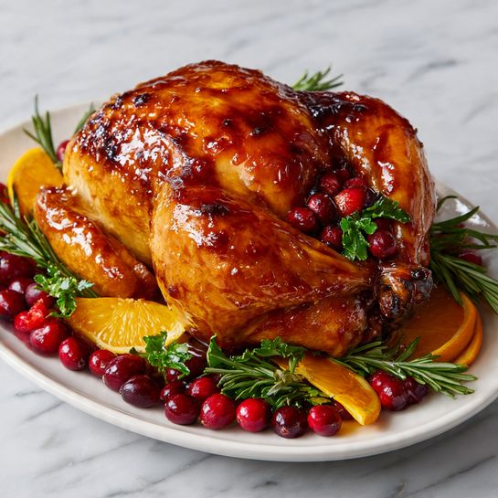 Cranberry Orange Glazed Turkey Recipe