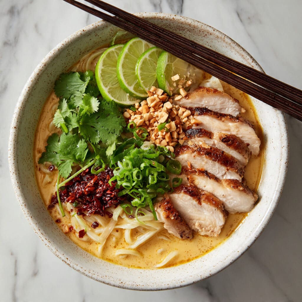 Easy Spicy Chicken & Peanut Butter Ramen Recipe
