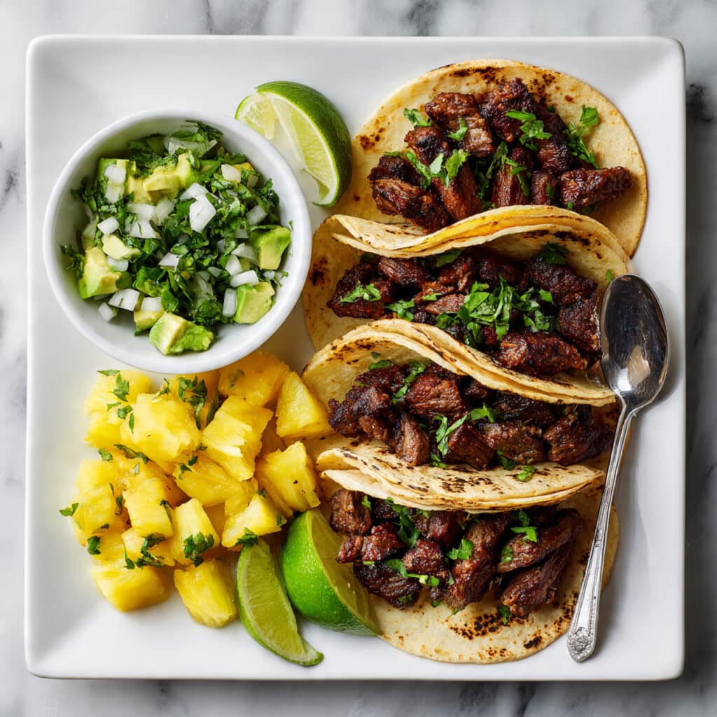 One Pan Chicken & Pineapple Tacos Recipe