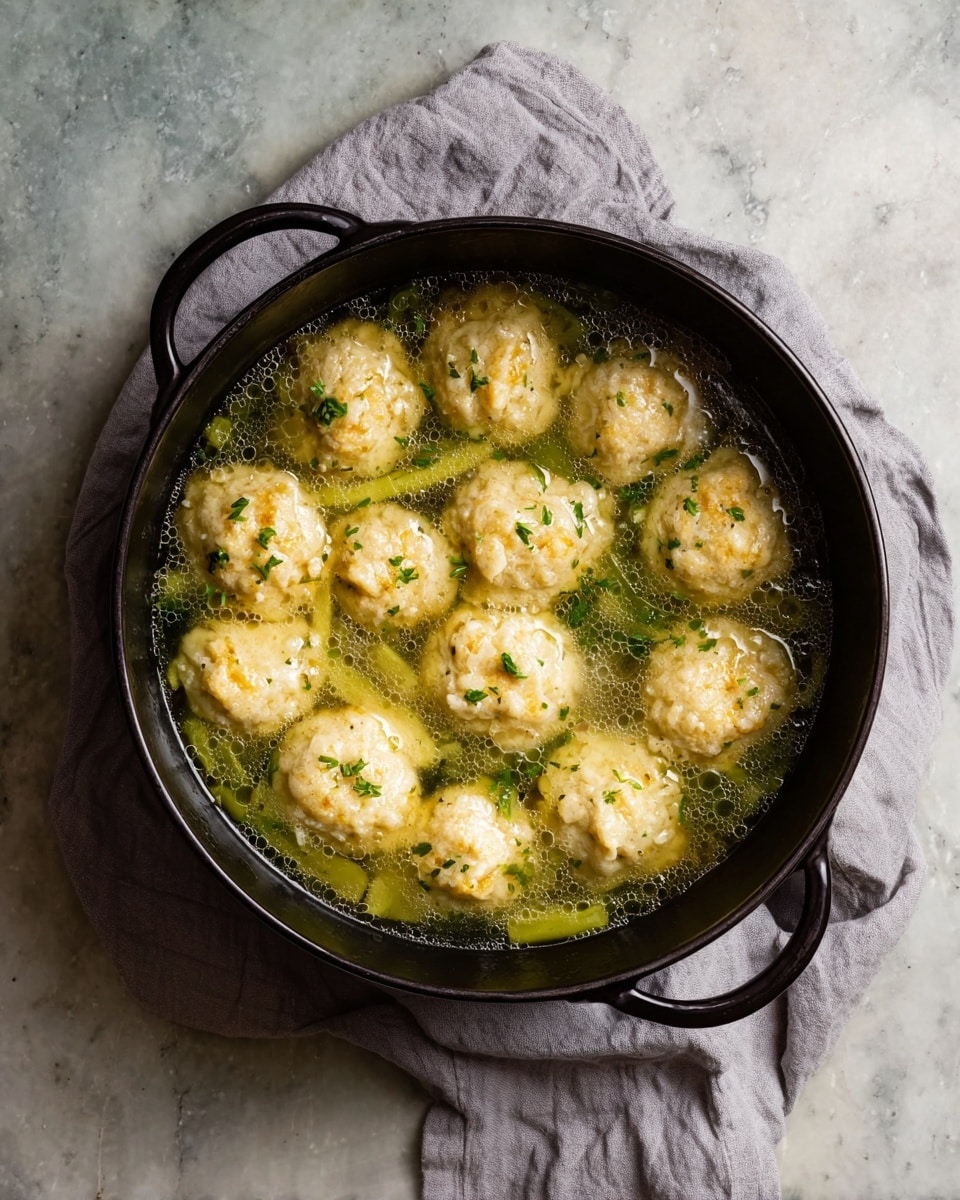 Vegan Chickpea Dumpling Soup Recipe