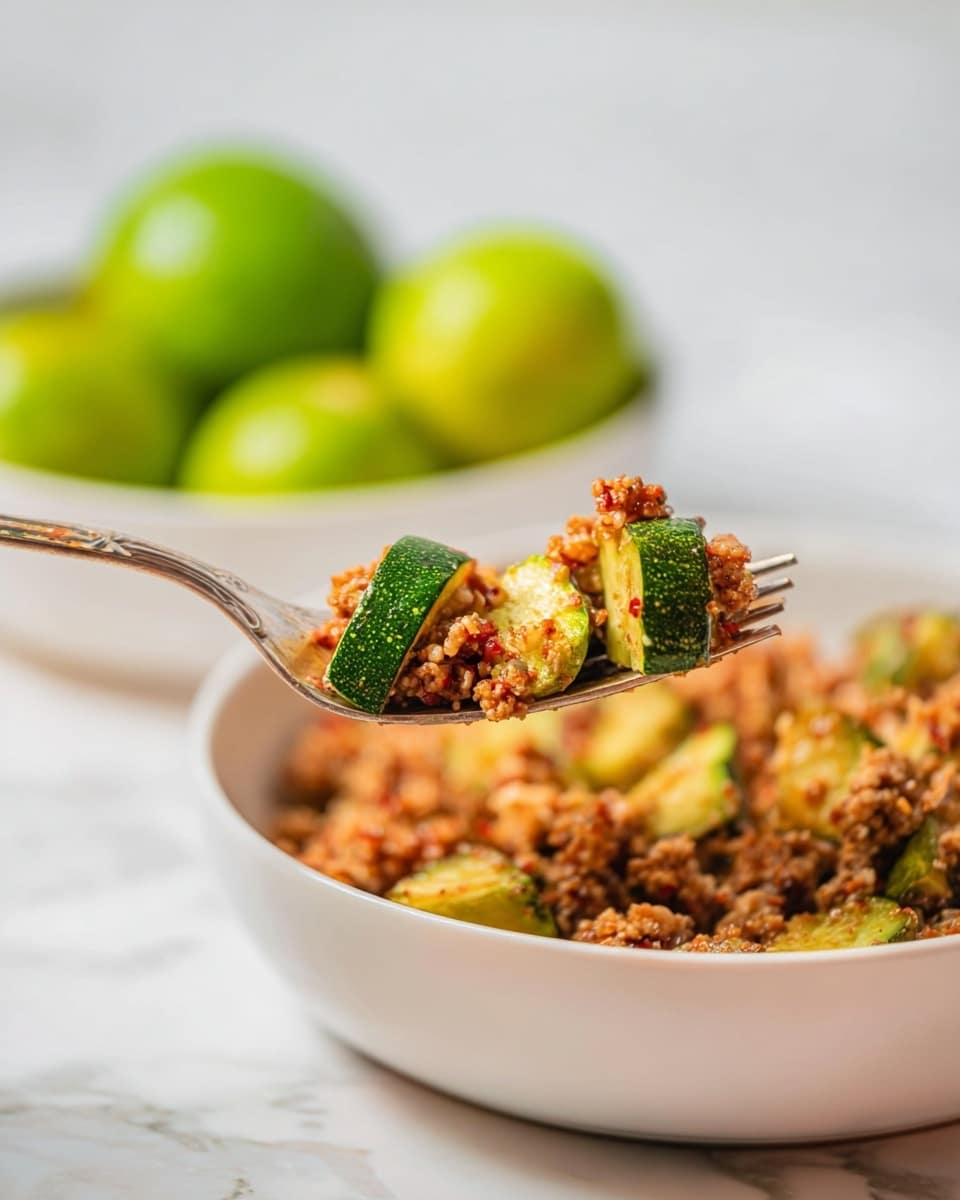 Mexican Zucchini and Ground Beef Skillet Recipe - Recipe Image