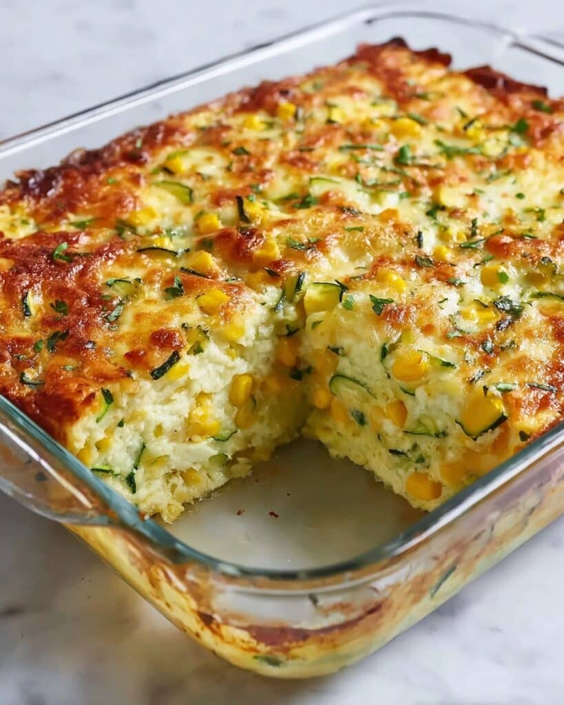 Zucchini Cornbread Casserole Recipe