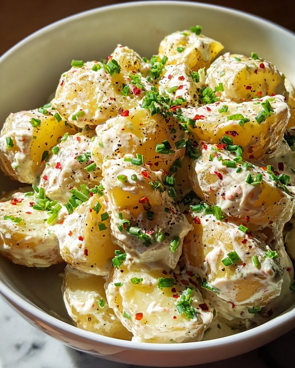 The Best Potato Salad with Mustard Dressing Recipe - Recipe Image