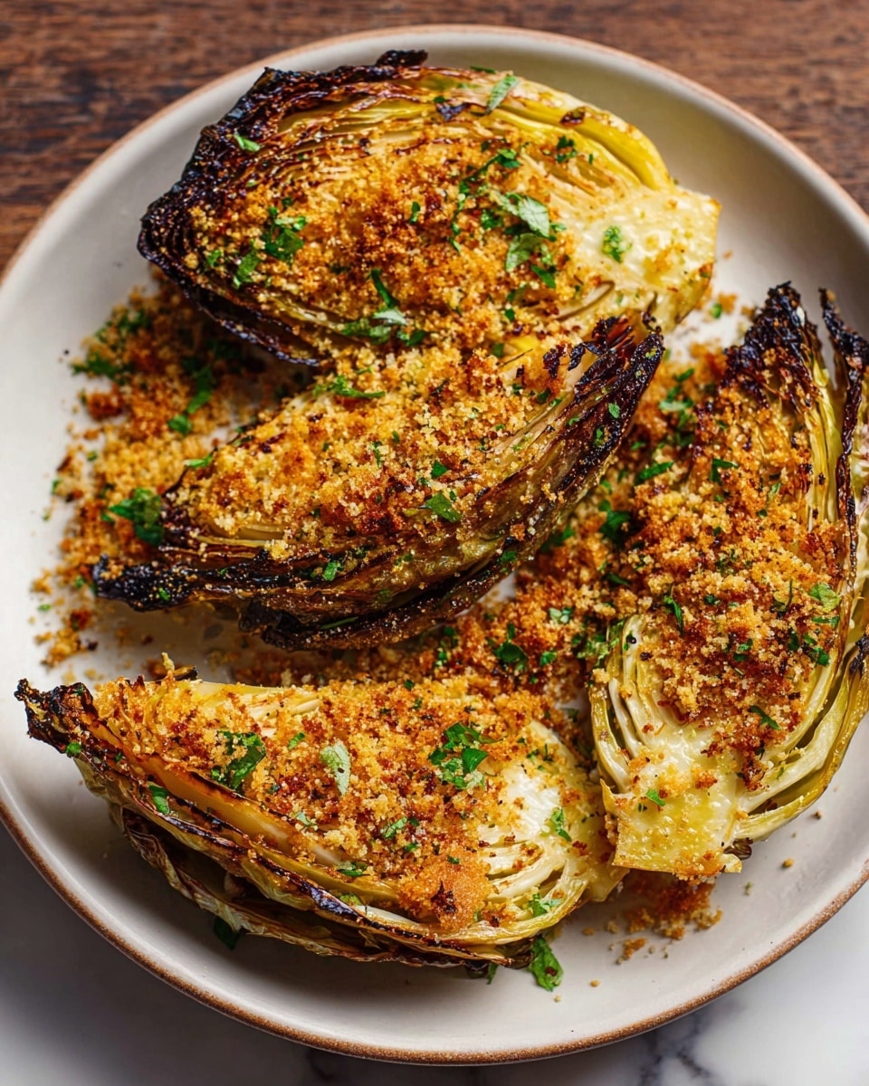 Miso Butter Roasted Cabbage Wedges Recipe - Recipe Image