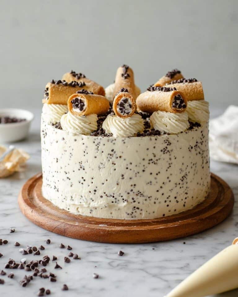 Unbelievably Vegan Cannoli Cake Recipe