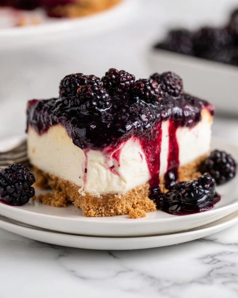 No Bake Blackberry Cheesecake Recipe