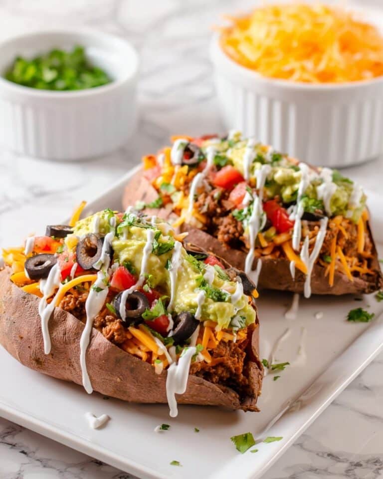 Taco Stuffed Sweet Potatoes Recipe