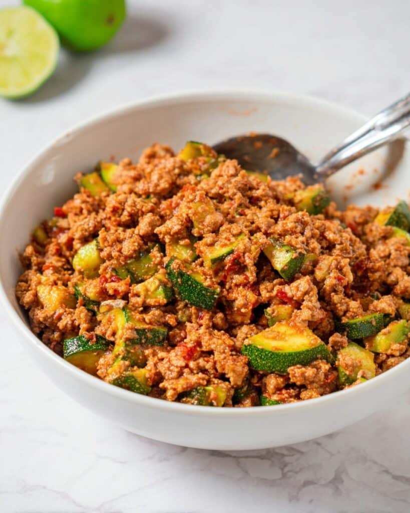 Mexican Zucchini and Ground Beef Skillet Recipe
