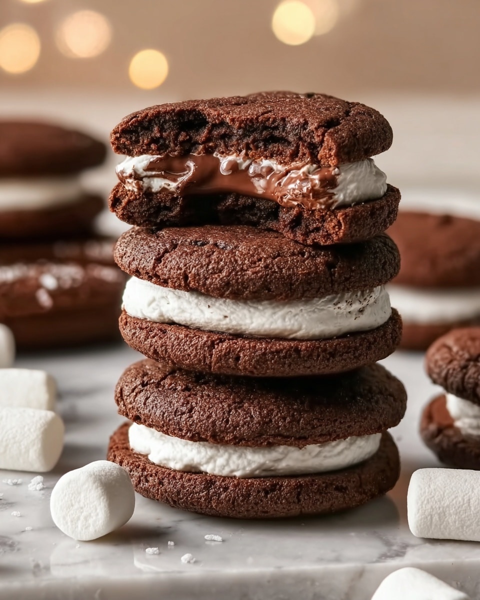 Nutella Marshmallow Cookies: S’mores Inspired Recipe - Recipe Image