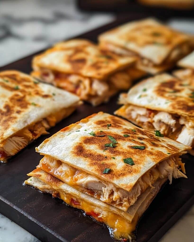 Easy Mini Chicken Quesadilla Squares That Melt in Your Mouth Recipe