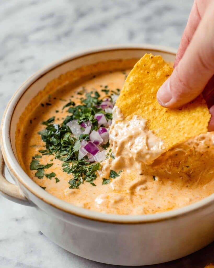 Viral TikTok Cottage Cheese Queso Dip Recipe