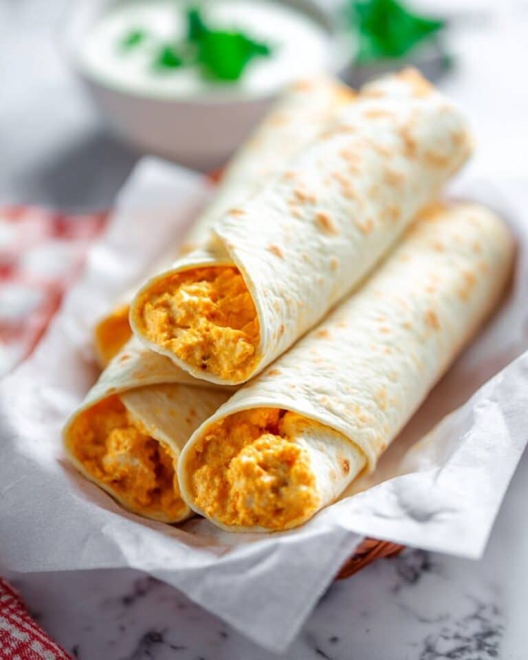 Buffalo Cauliflower Taquitos Recipe