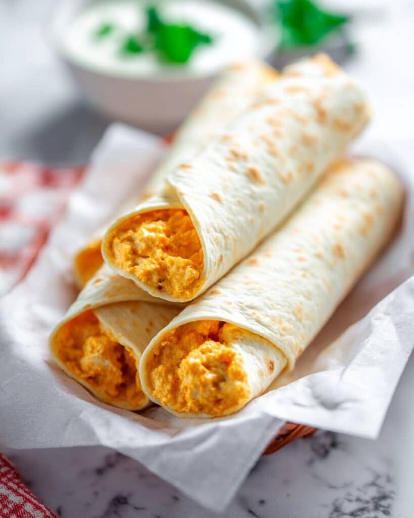 Buffalo Cauliflower Taquitos Recipe
