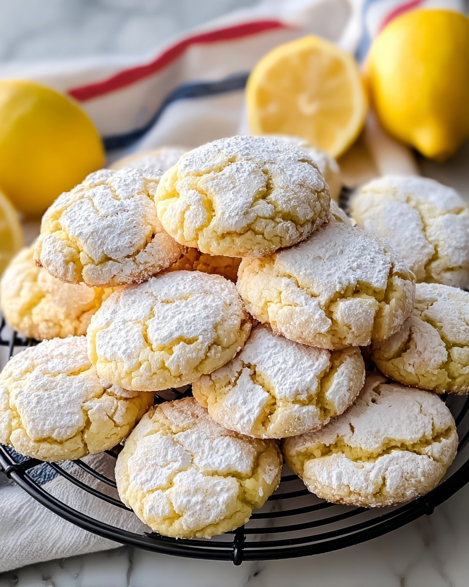 Lemon Crinkle Cookies Recipe - Recipe Image