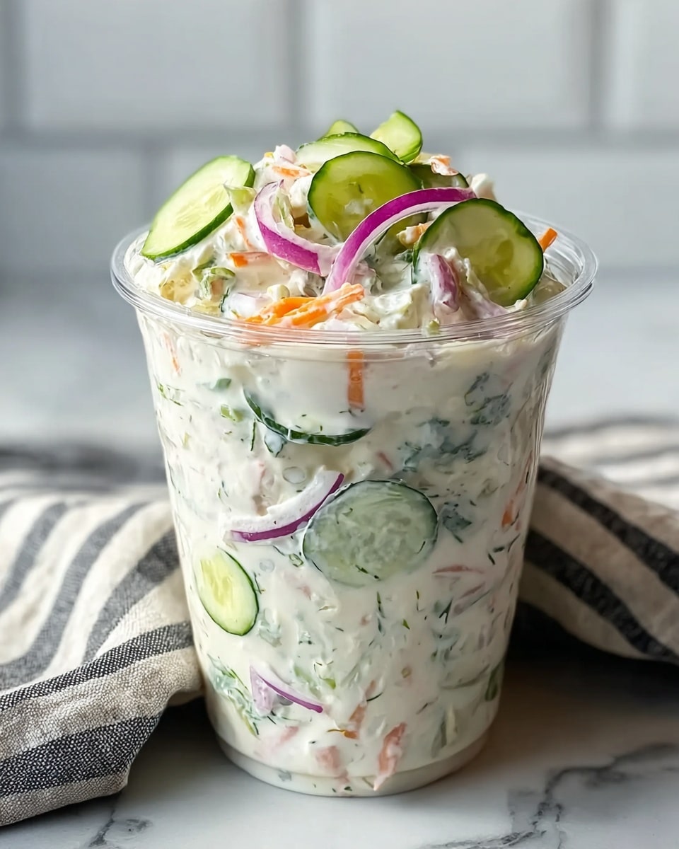 Creamy Cucumber Sushi Salad Recipe - Recipe Image