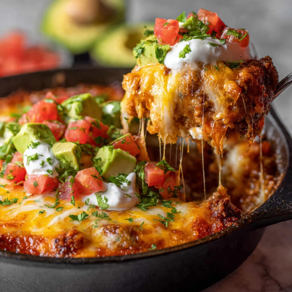 Easy Chicken Fajita Casserole Recipe
