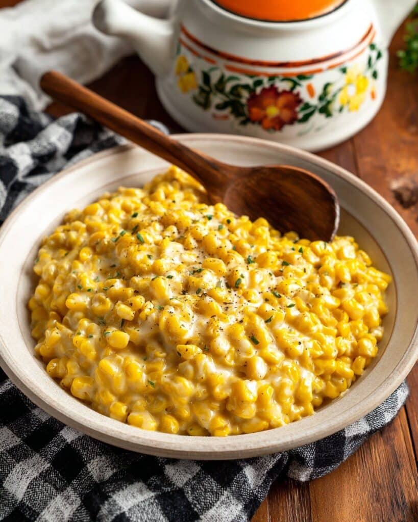 Roasted Garlic Creamed Corn Recipe