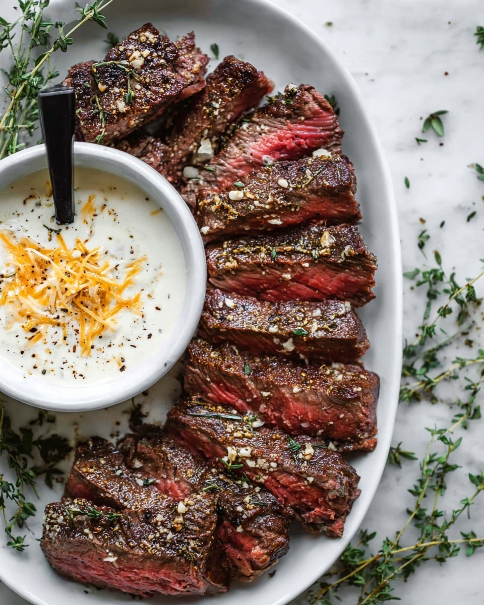 Herb-Infused Beef Tenderloin with Orange-Horseradish Sauce Recipe - Recipe Image