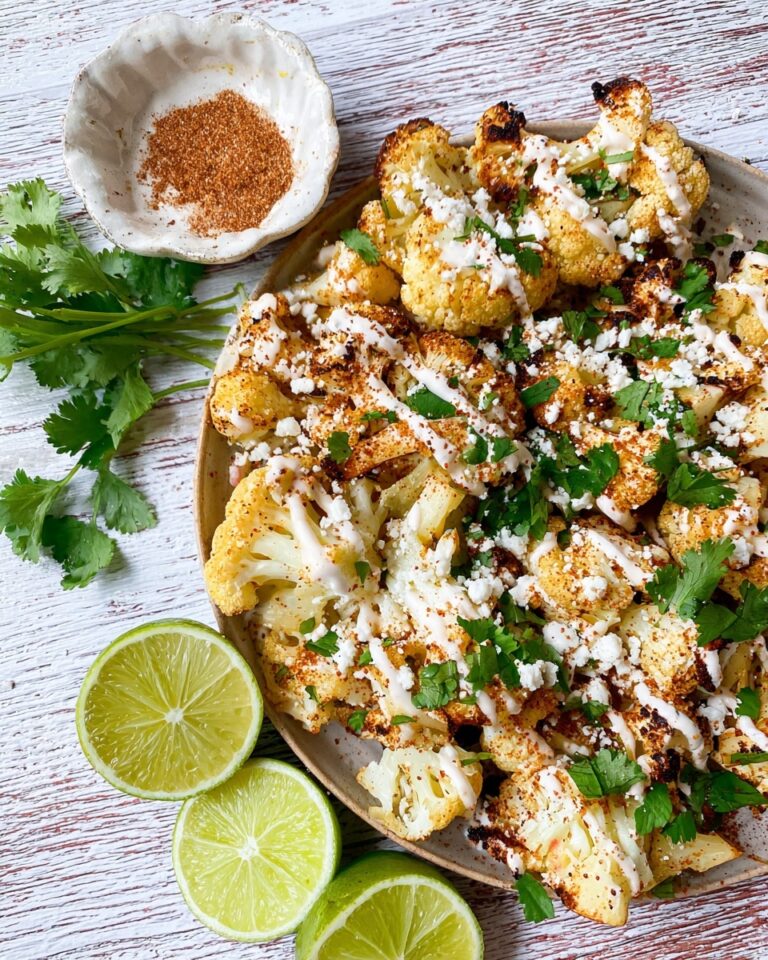 Grilled Mexican Street Cauliflower Bites Recipe