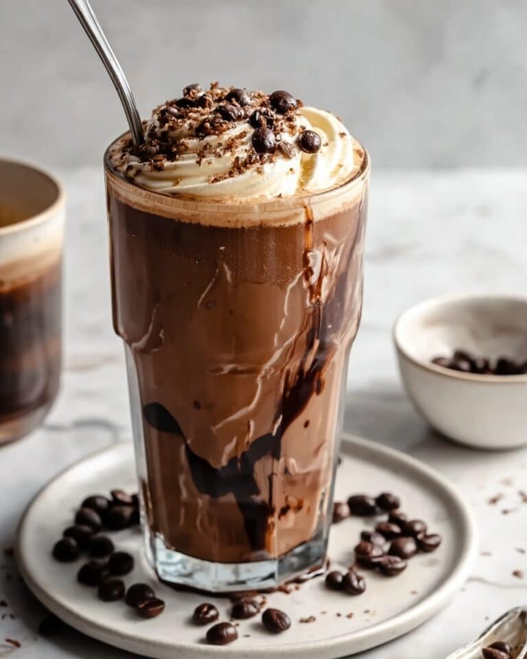 Tahini Chocolate Coffee Date Shake Recipe