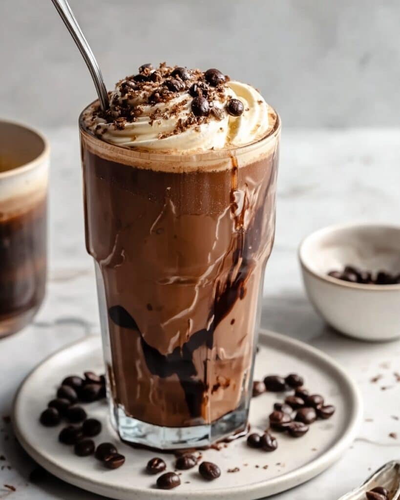 Tahini Chocolate Coffee Date Shake Recipe