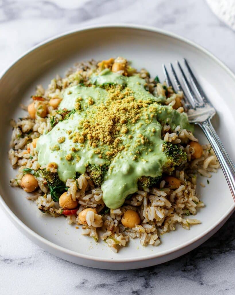 Chickpea Brown Rice Spinach Artichoke Casserole (Vegan) Recipe