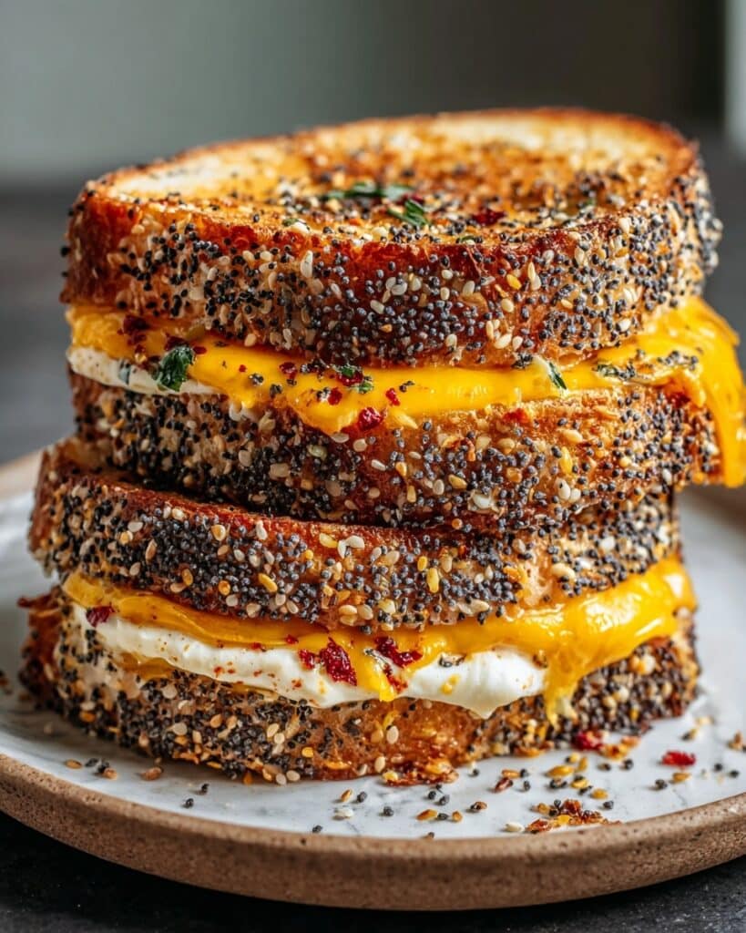 Everything Bagel Grilled Cheese Recipe