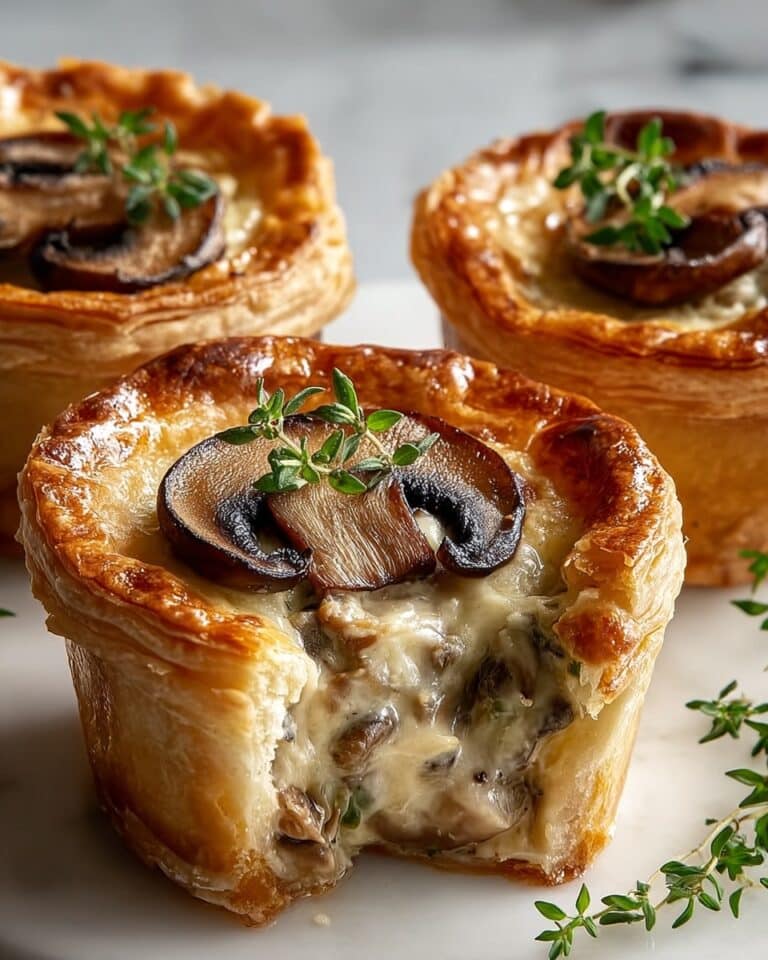 Mini Mushroom & Gruyère Pot Pies with Thyme Recipe
