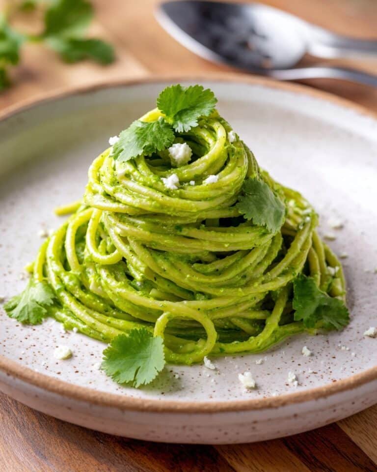 Creamy Mexican Green Spaghetti Recipe