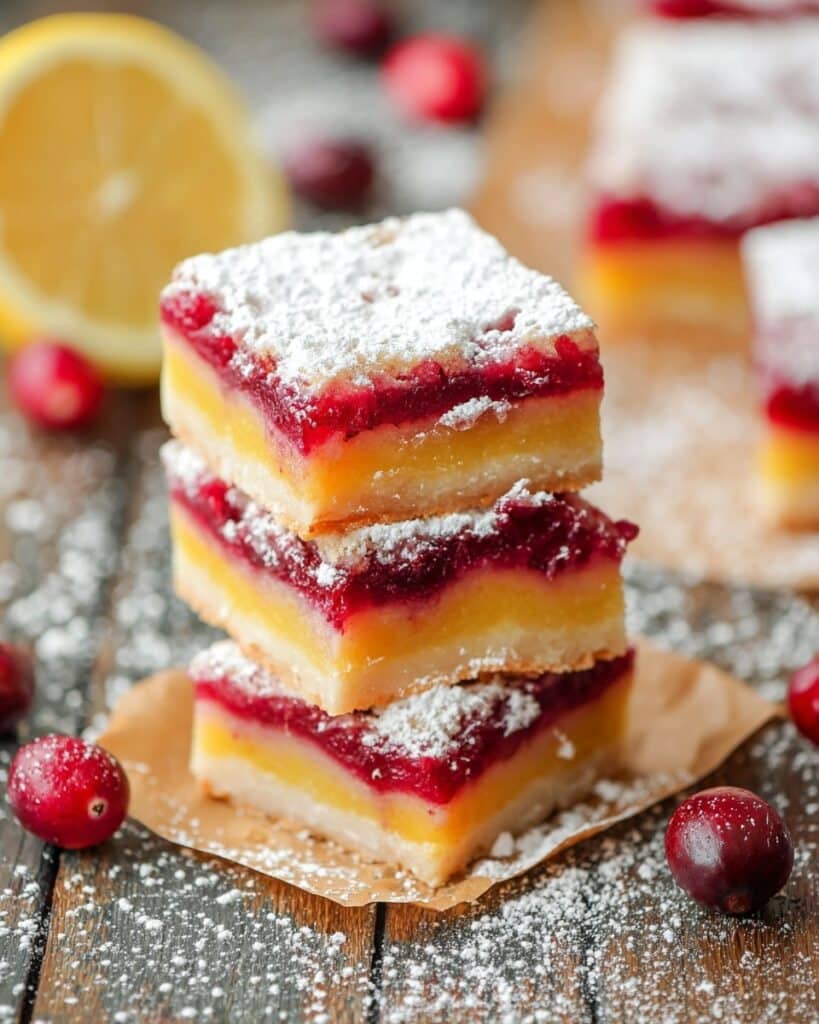 Cranberry Lemon Bars Recipe