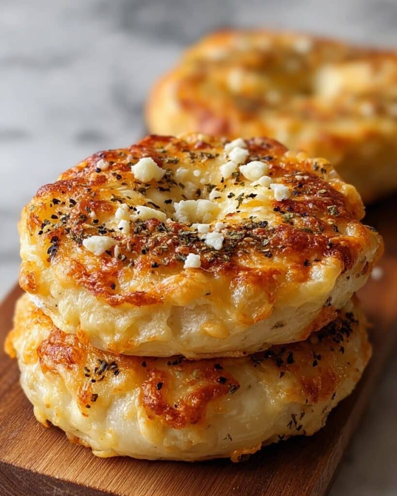 Garlic-Parmesan Cottage Cheese Bagels – Soft, Chewy & High-Protein Recipe