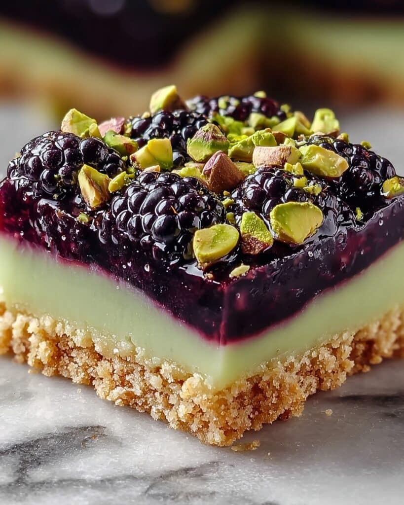 Blackberry Pistachio Dream Bars Recipe