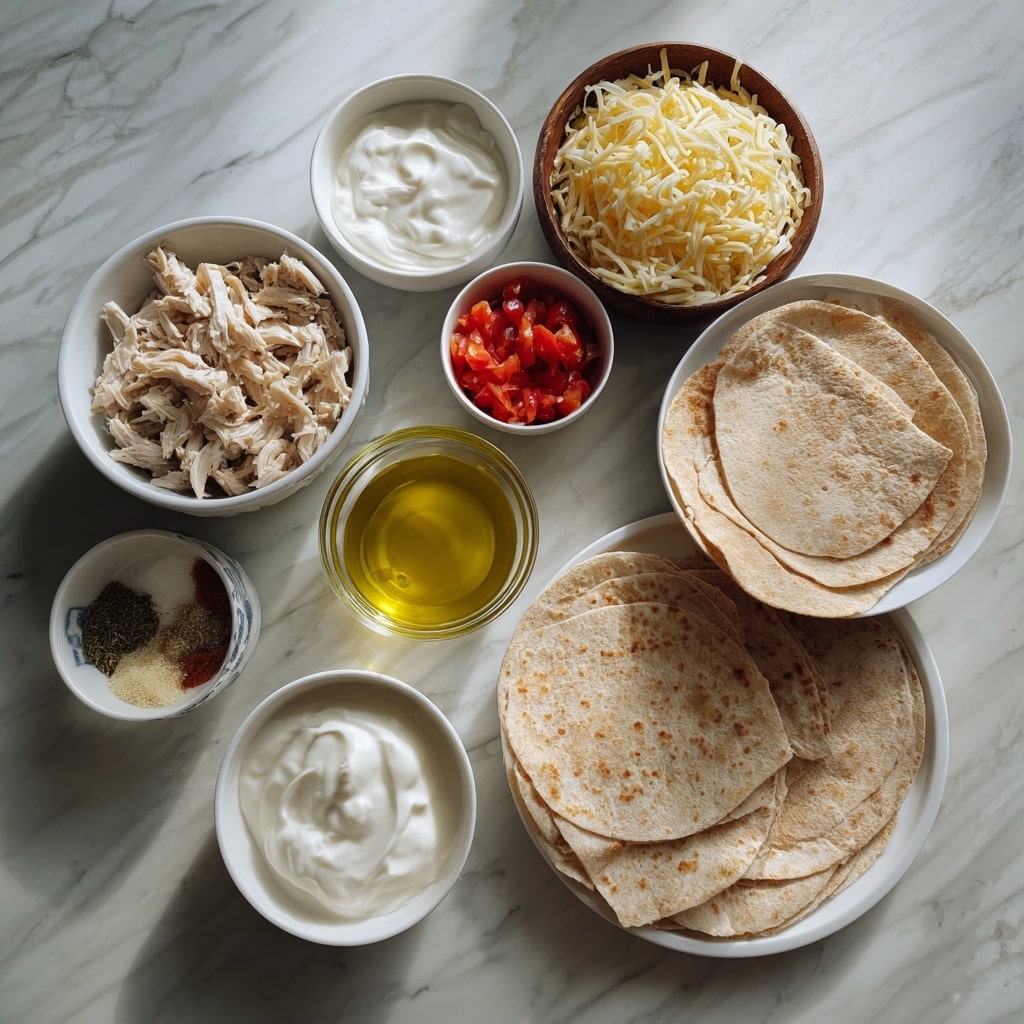 High Protein Chicken Enchiladas with Creamy White Sauce Recipe - Recipe Image