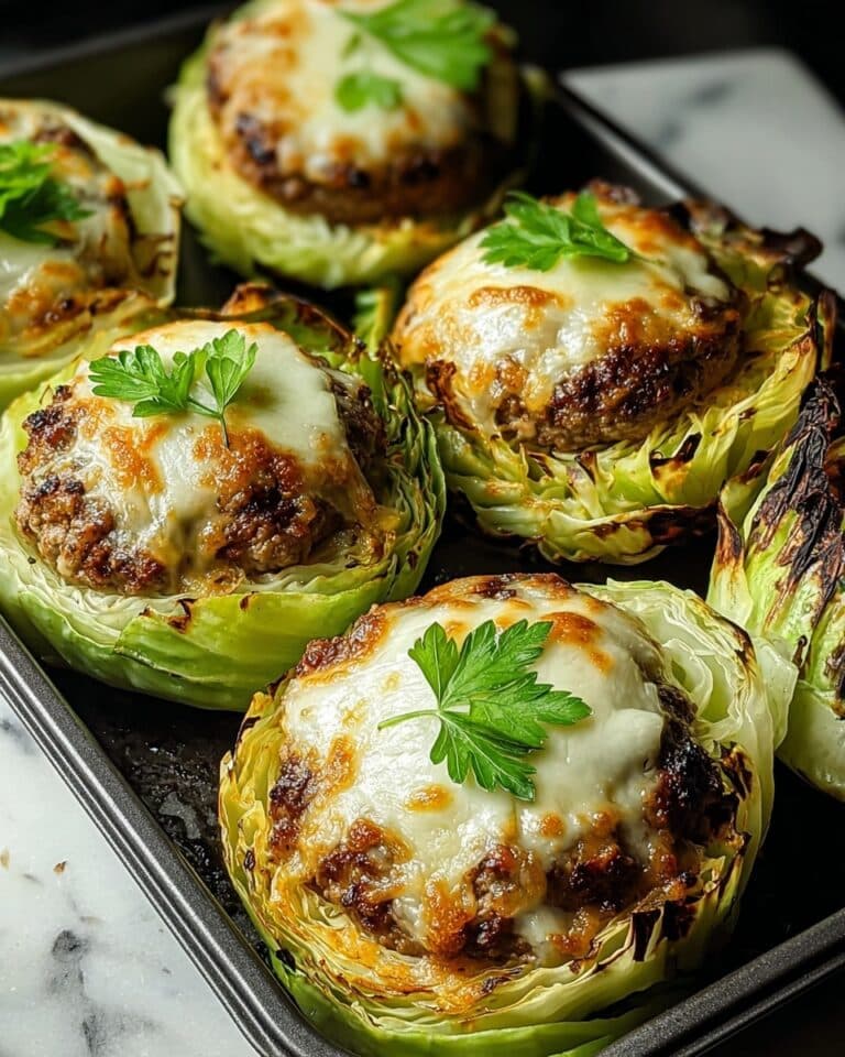 Oven-Baked Cabbage Burgers Recipe