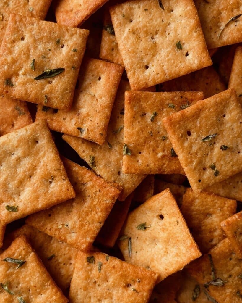 Thin and Crispy Sourdough Discard Crackers Recipe